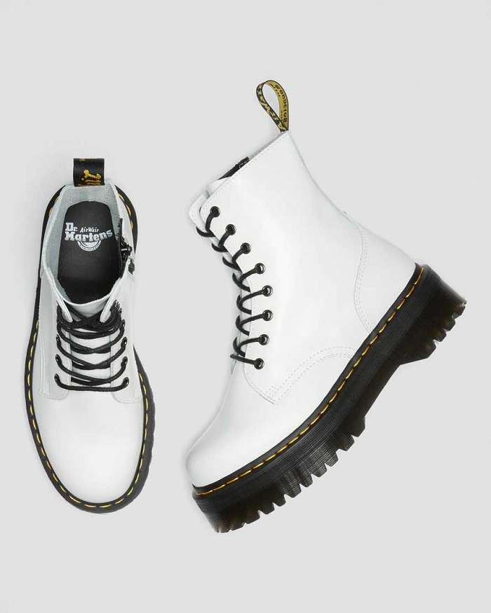 Botas dr 2025 martens blancas hombre